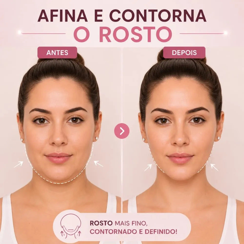 Kit 2 V-Revitalize - Máscara De Contorno Facial Com Design Anatômico Ajustável
