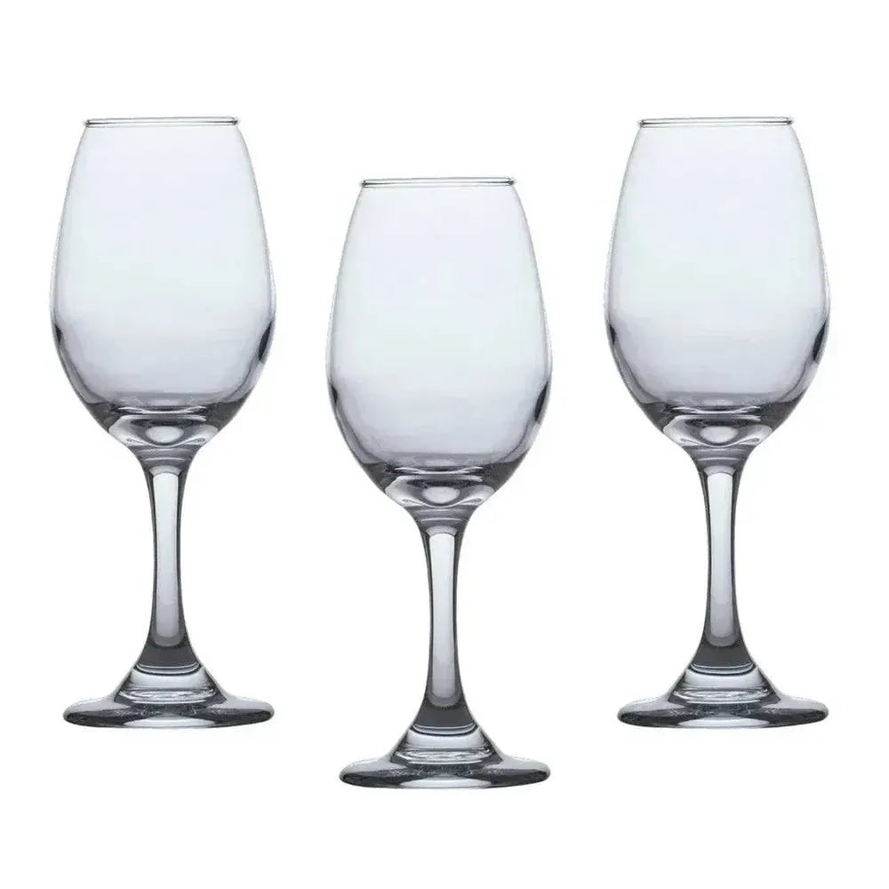 Kit 3 Taças de Vidro Água e Vinho Tinto Luxo Charme da Casa