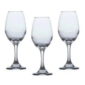 Kit 3 Taças de Vidro Água e Vinho Tinto Luxo Charme da Casa