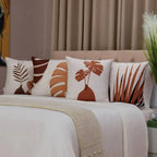 Kit 4 Capas Almofadas Decorativas Bege 45x45 Charme da Casa