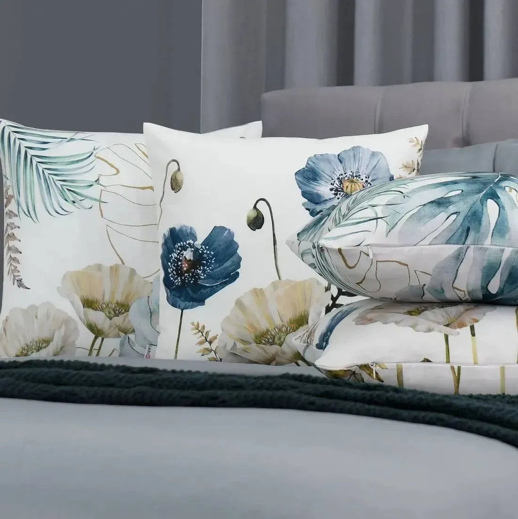 Kit 4 Capas de Almofada Decorativas Cassandra Floral 45x45 Charme da Casa